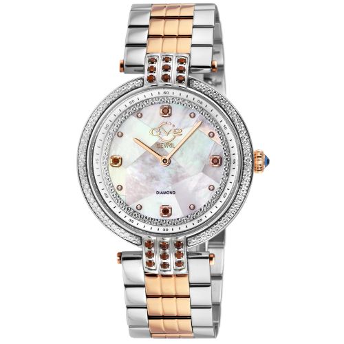 Womens Matera White Mother of Pearl 12810B Dial Swiss Quartz Watch - - One Size - GV2 - Modalova