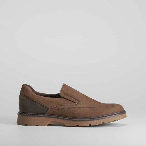 Zapato slip on de piel marrón - Talla: 40 - Senda Road - Modalova