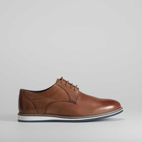 Zapato Blucher marrón sport de piel - Talla: 41 - Fosco - Modalova