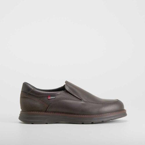 Zapato slip on piel marrón - Talla: 42 - Comfeet - Modalova