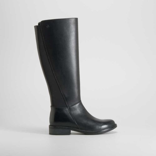 Bota alta piel negra - Talla: 36 - Fosco - Modalova