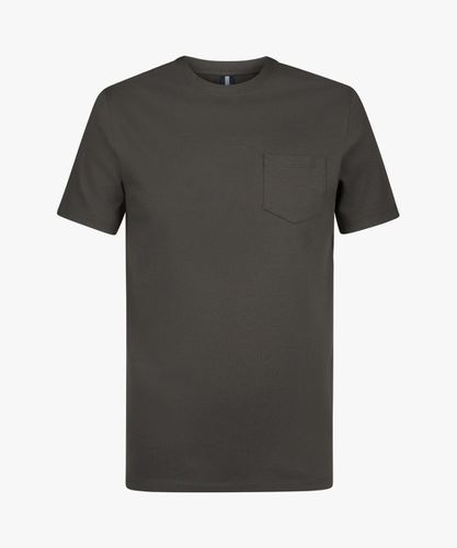 Dunkelgrünes pique T-Shirt Herren - Profuomo - Modalova