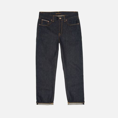 Gritty Jackson Dry Maze Selvage Mid Waist Regular Straight Fit Organic Selvedge Jeans W24/L28 Sustainable Denim - Nudie Jeans - Modalova