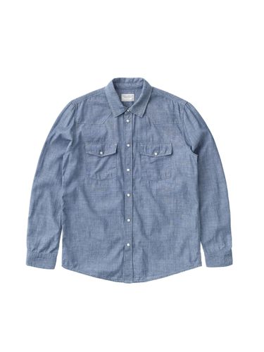 George Chambray Indigo Men's Organic Shirts X Small Sustainable Clothing - Nudie Jeans - Modalova