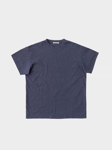 Milton Recycled Tee Bluemelange Men's Organic T-shirts X Small Sustainable Clothing - Nudie Jeans - Modalova