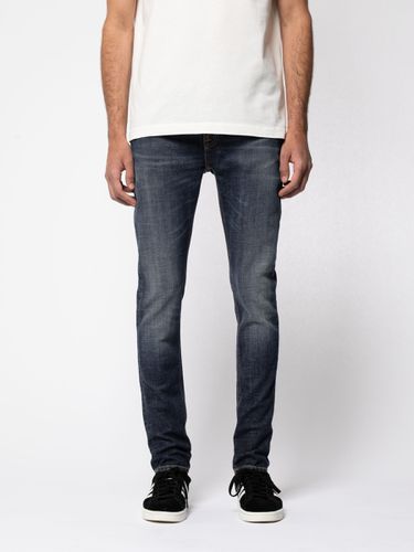 Skinny Lin Aged Indigo Mid Waist Tight Fit Men's Organic Jeans W27/L28 Sustainable Denim - Nudie Jeans - Modalova