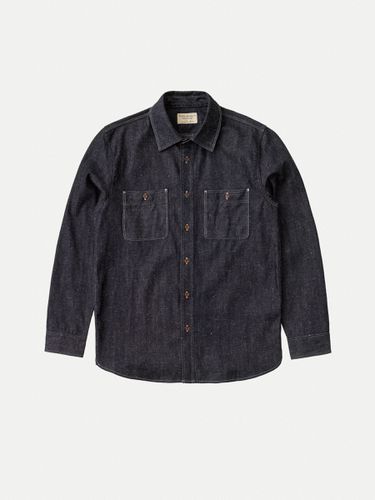 Sven Dry Bamboo Selvage Denim Organic Selvedge Shirts X Small Sustainable Clothing - Nudie Jeans - Modalova