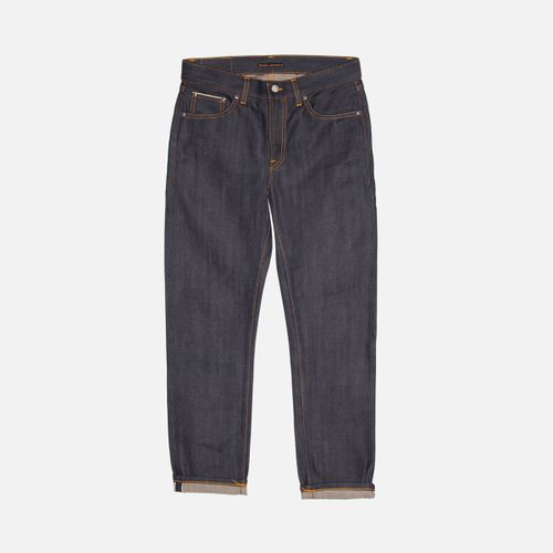 Gritty Jackson Dry Selvage Mid Waist Regular Straight Fit Organic Selvedge Jeans W26/L28 Sustainable Denim - Nudie Jeans - Modalova