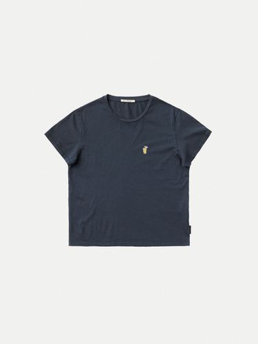 Lisa Pina Colada Navy Women's Organic T-shirts X Small Sustainable Clothing - Nudie Jeans - Modalova