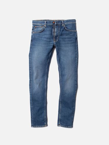 Lean Dean Mud Mid Waist Slim Tapered Fit Men's Organic Jeans W28/L32 Sustainable Denim - Nudie Jeans - Modalova