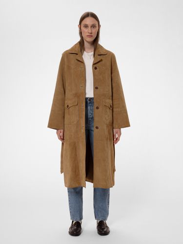 Ilse Suede Coat Tobacco Women's Organic Jackets Small Sustainable Clothing - Nudie Jeans - Modalova