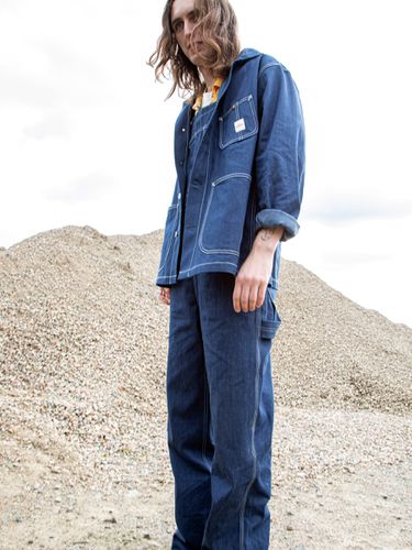 Howie Chore Jacket Utility Denim Men's Organic Jackets Large Sustainable Clothing - Nudie Jeans - Modalova