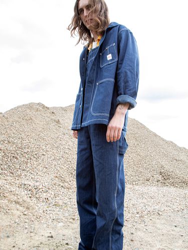 Howie Chore Jacket Utility Denim Men's Organic Jackets Small Sustainable Clothing - Nudie Jeans - Modalova