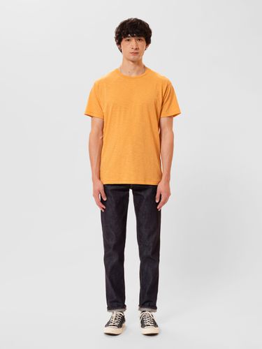 Roffe Slub T-Shirt Ochre Men's Organic T-shirts X Small Sustainable Clothing - Nudie Jeans - Modalova