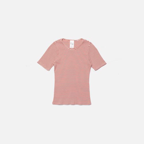 Jossan Striped Rib T-Shirt / Women's Organic T-shirts Small Sustainable Clothing - Nudie Jeans - Modalova