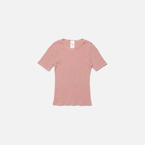 Jossan Striped Rib T-Shirt / Women's Organic T-shirts X Small Sustainable Clothing - Nudie Jeans - Modalova
