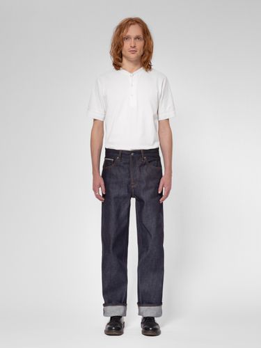 Short Sleeve Henley T-Shirt Ecru Men's Organic T-shirts X Small Sustainable Clothing - Nudie Jeans - Modalova