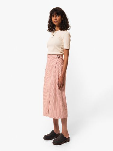 Irma Striped Denim Skirt /White Women's Organic Skirts Medium Sustainable Clothing - Nudie Jeans - Modalova