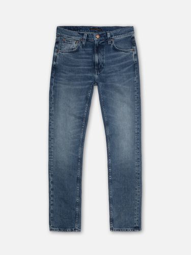 Lean Dean Indigo Light Mid Waist Slim Tapered Fit Men's Organic Jeans W24/L28 Sustainable Denim - Nudie Jeans - Modalova