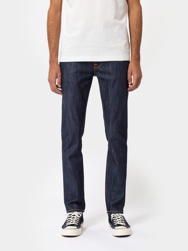 Thin Finn Dry Ecru Embo Mid Waist Slim Fit Men's Organic Jeans W25/L30 Sustainable Denim - Nudie Jeans - Modalova
