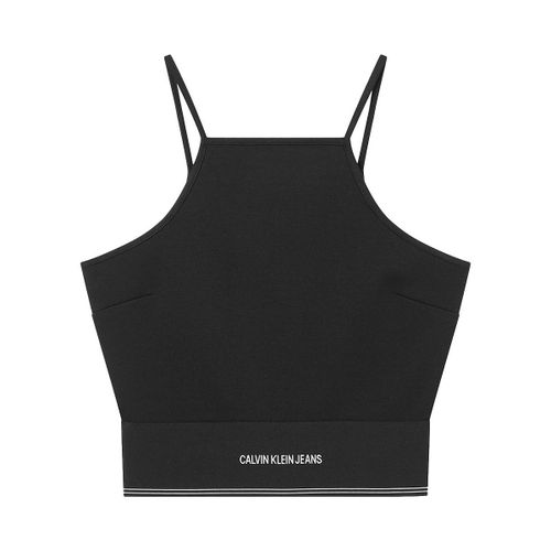 T-shirt Top court à bretelles Calvin Klein ref 52627 Noir - Calvin Klein Jeans - Modalova