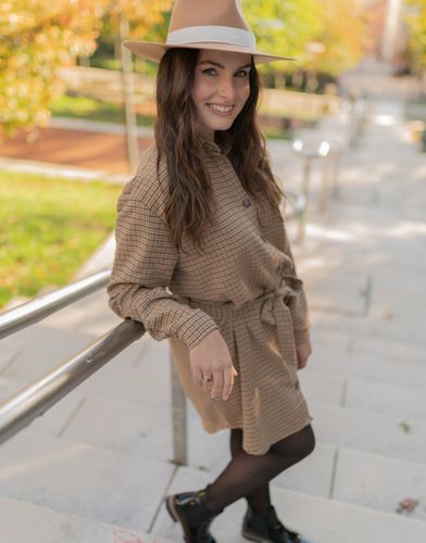 Robe courte Céleste DAPHNE - Céleste - Modalova