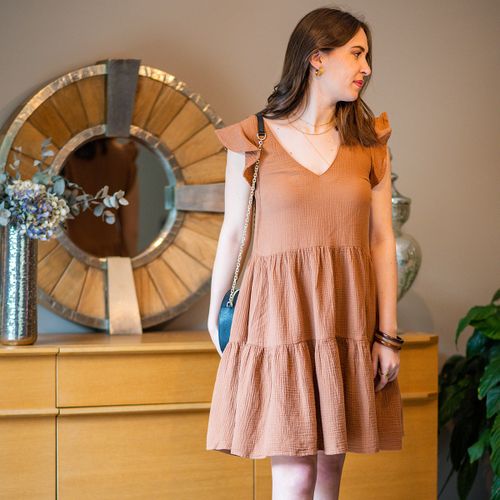 Robe courte Céleste DAHLIA - Céleste - Modalova