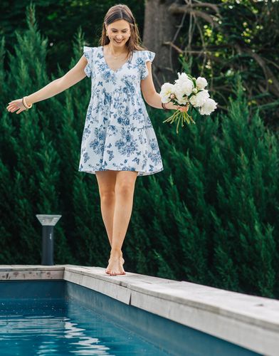 Robe courte Céleste DAHLIA - Céleste - Modalova