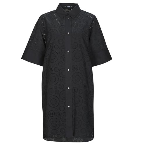 Robe courte BRODERIE ANGLAISE SHIRTDRESS - Karl Lagerfeld - Modalova
