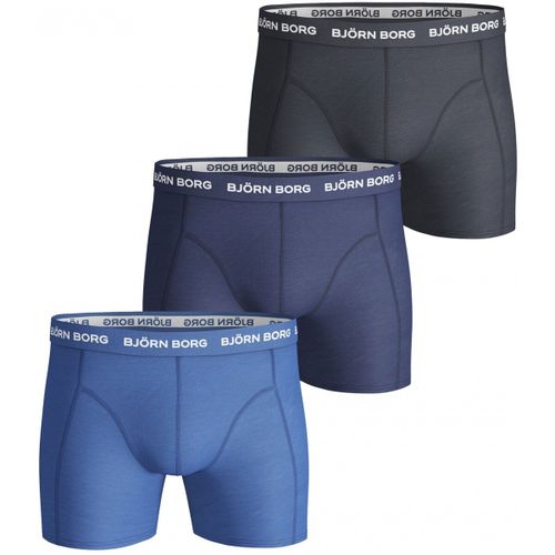 Boxers 3-Pack Boxers Solids Blue Mix - Björn Borg - Modalova