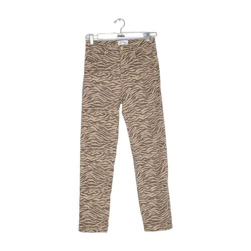 Jeans Jean droit marron - La Petite Etoile - Modalova