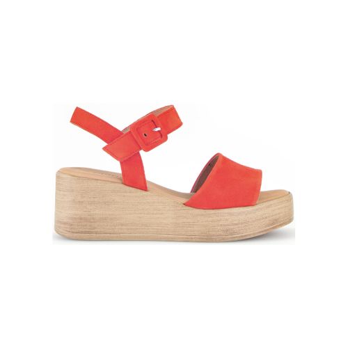 Sandales Sandale en velours à talon compensé - Gabor - Modalova