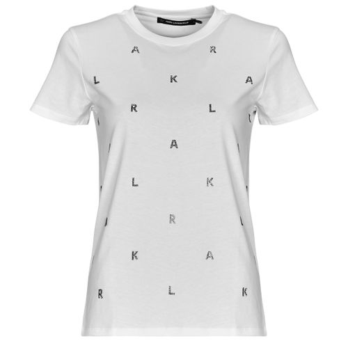 T-shirt RHINESTONE KARL T-SHIRT - Karl Lagerfeld - Modalova