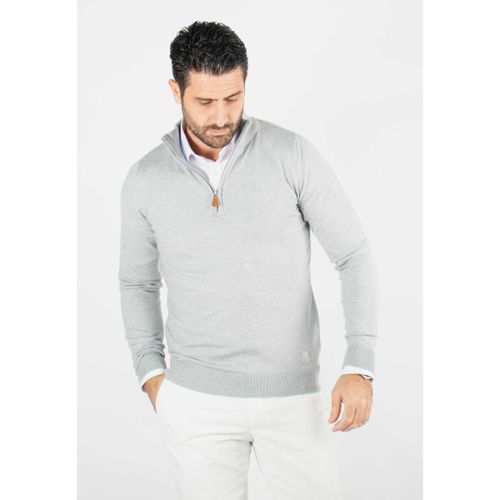 Pull Pull col camioneur gris - Touché cachemire - Paname Brothers - Modalova