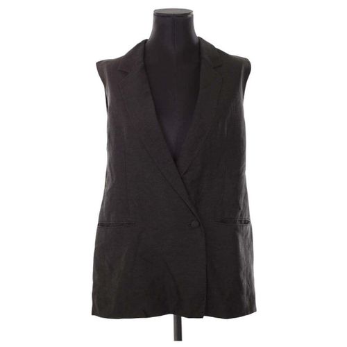 Veste Blazer en lin noir - The Kooples - Modalova