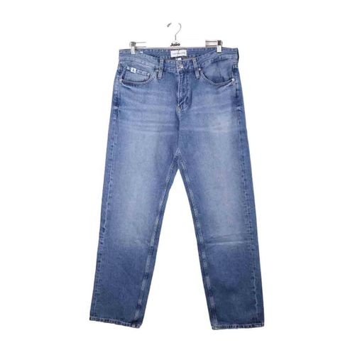 Jeans Jean droit en coton - Calvin Klein Jeans - Modalova