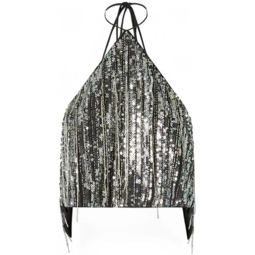 Debardeur short top en pailettes - Pinko - Modalova