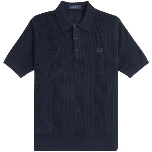 T-shirt Fp Pointelle Panel Knitted Shirt - Fred Perry - Modalova