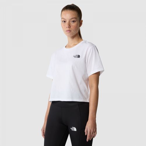T-shirt NF0A87U4FN41 - W SIMPLE DOME CROPPED-WHITE - The North Face - Modalova