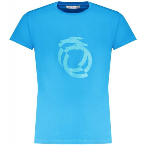 T-shirt Trussardi TRU1MTS01_AZTEAL - Trussardi - Modalova