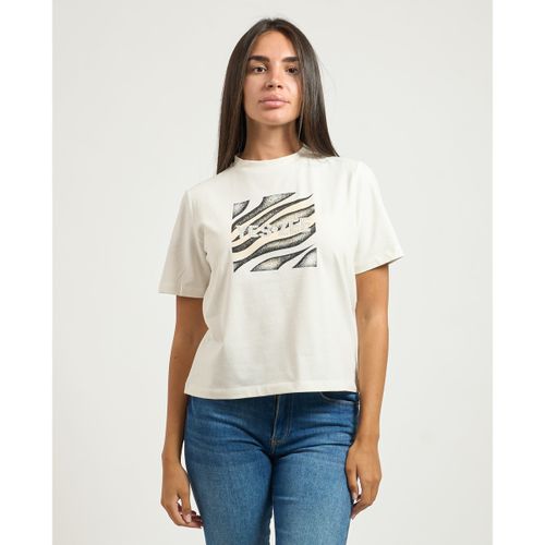 T-shirt T-shirt col rond avec impression - Yes Zee - Modalova
