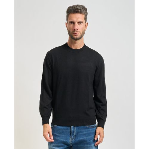 Pull Pull col rond en laine mélangée - EAX - Modalova