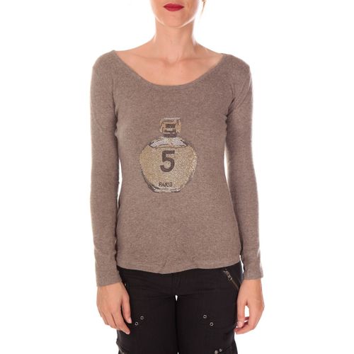 Maglione Vision de Rêve Pull Five Col Rond 1036 Taupe - Vision De Reve - Modalova