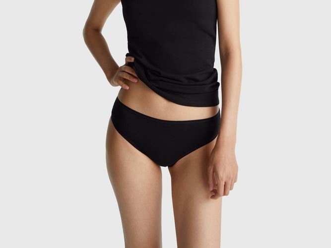 Benetton, Slip En Coton Extensible, Taille: L, Noir - United Colors of Benetton - Modalova