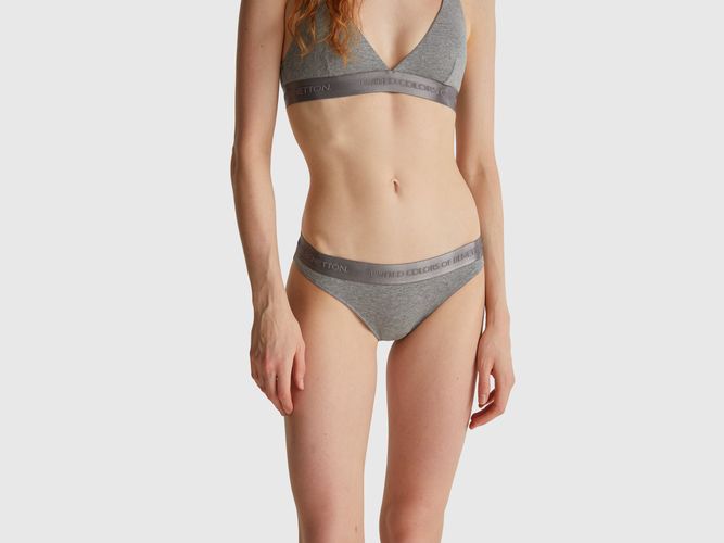Benetton, Slip En Coton Extensible, Taille: L, Gris Foncé - United Colors of Benetton - Modalova