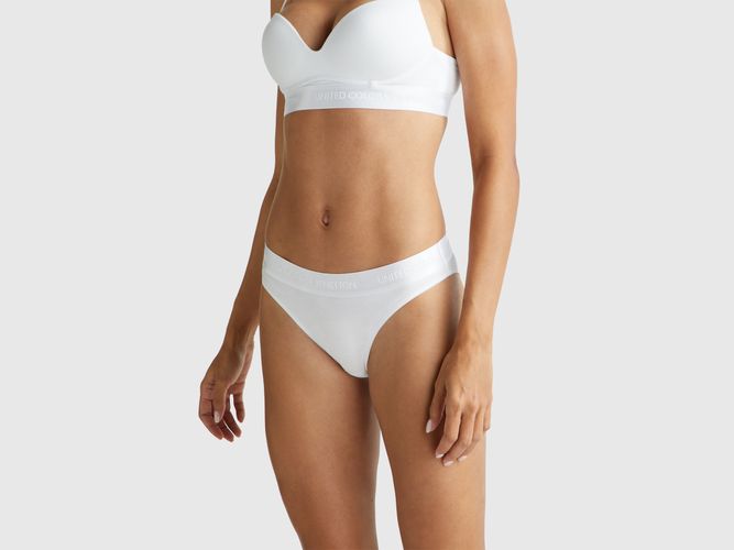 Benetton, Slip En Coton Extensible, Taille: L, Blanc - United Colors of Benetton - Modalova