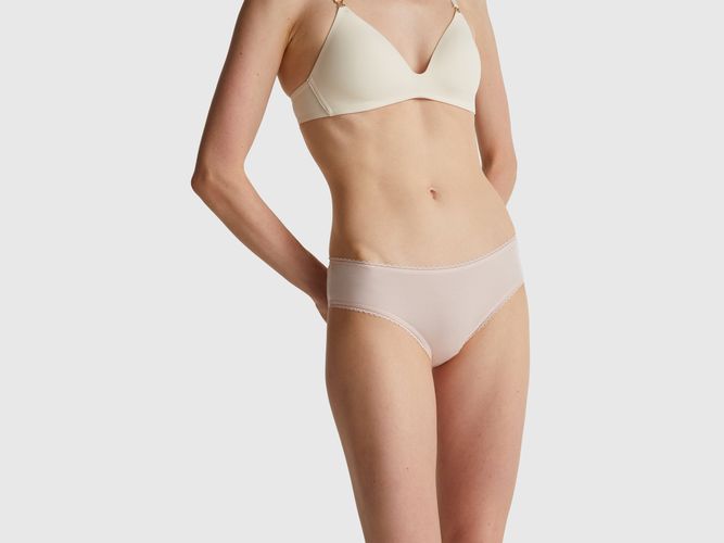 Benetton, Slip Extensible En Modal Tencel, Taille: L, Rose Pâle - United Colors of Benetton - Modalova