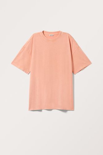 Oversized Baumwoll-T-Shirt - Orange - Monki - Modalova