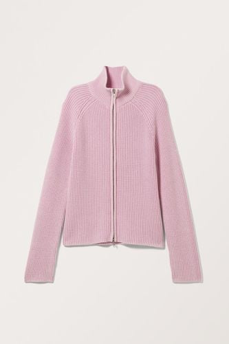 Cardigan Mit Zwei-Wege-Reißverschluss - Rosa - Monki - Modalova