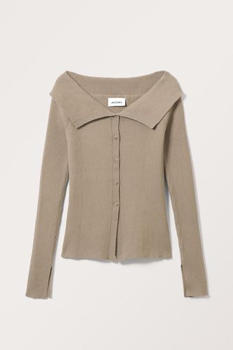 Schulterfreier Strick-Cardigan - Monki - Modalova